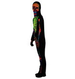 Kostuum Skelet Glow in the Dark Multikleur Kind