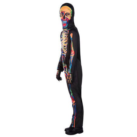 Kostuum Skelet Glow in the Dark Multikleur Kind