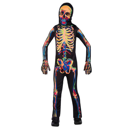 Kostuum Skelet Glow in the Dark Multikleur Kind