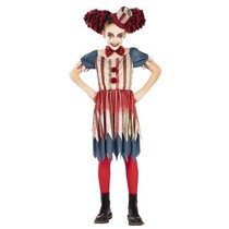 Vintage Killer Clown Kostuum Meisje