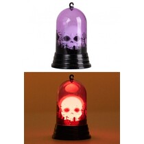Halloween Deco Doodshoofd in Kandelaar + licht