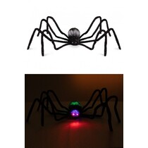 Mega Spin Zwart met licht in ogen (125cm)
