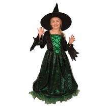 Heksenjurk Kind Groen Premium + Hoed