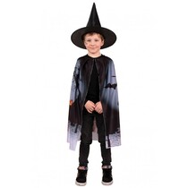 Bloody Halloween Cape Kind met Hoed