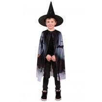 Bloody Halloween Cape Kind met Hoed