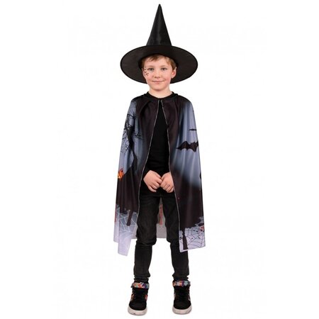 Bloody Halloween Cape Kind met Hoed