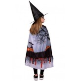 Bloody Halloween Cape Kind met Hoed
