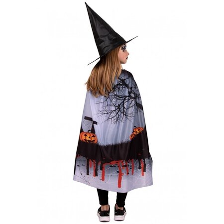 Bloody Halloween Cape Kind met Hoed
