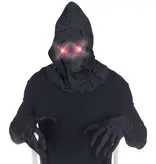 Gezichtsmasker Met Kap En Lichtgevende Rode Ogen