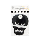 Papieren Slinger Schedels Zwart/Wit (6m)