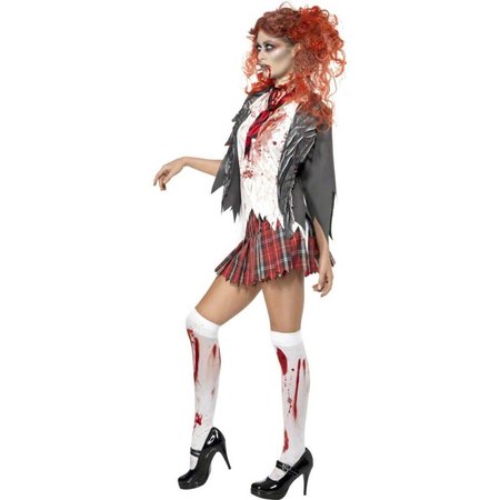 Zombie Schoolmeisje kostuum