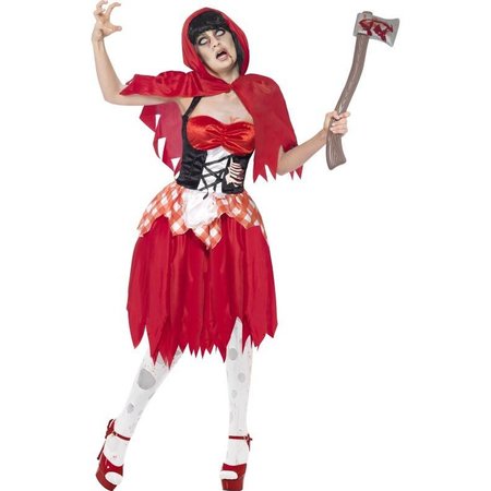 Zombie roodkapje kostuum