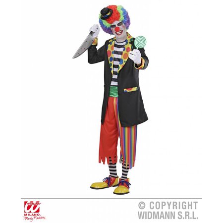 Kwaadaardige Clown kostuum man