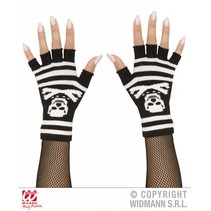 Vingerloze skelet handschoenen