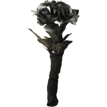 Halloween boeket zwarte rozen