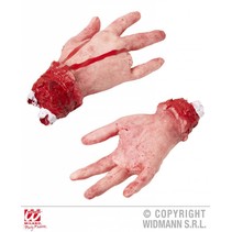 Afgehakte hand met afgesneden vinger