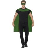Superhero Cape met masker groen