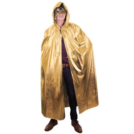 Gouden cape met capuchon