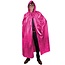 Cape met capuchon roze