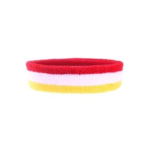 Foute hoofdband rood/wit/geel