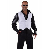 Witte gilet man