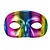 Oogmasker regenboog metallic