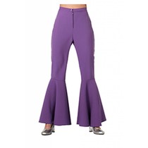 Hippie broek bi-stretch paars