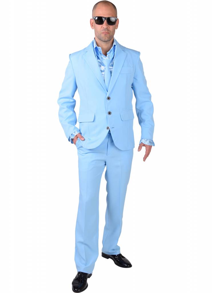 hoogtepunt Aanklager Oplossen Baby blue kostuum man | Discokleding.com