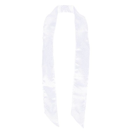 Sjaal pailletten wit 170x9cm