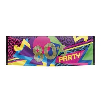 Banner 80' disco party