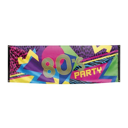 Banner 80' disco party