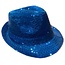 Tribly hoed pailletten kobalt blauw met led