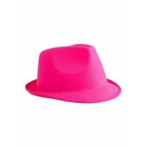 Neon roze hoed