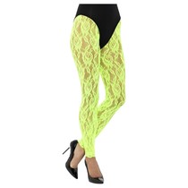 Legging Neon Groen Kant