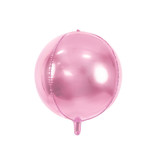 Folie Ballon Bal Metallic Lichtroze 40cm