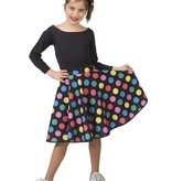 Rock 'n Roll Gestippelde Rok Meisje