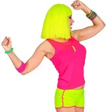 80's Top Neon Roze