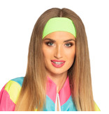 Disco 80's Haarband neon groen