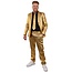 Gouden kostuum metallic 3-delig