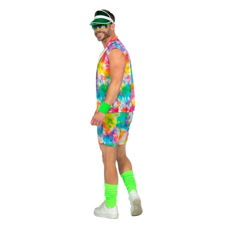 Aerobic Party Outfit Tie Dye Neon Heren