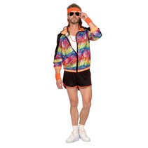 Trainingspak Dierenprint Regenboog Kort Man