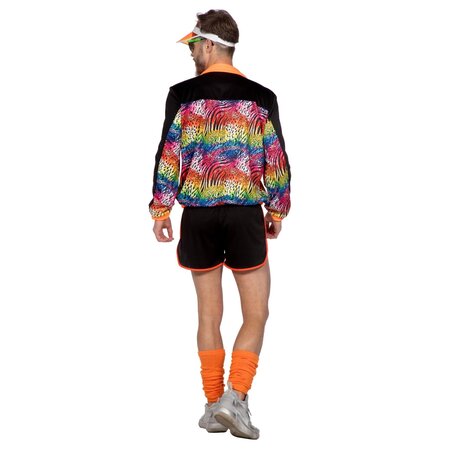 Trainingspak Dierenprint Regenboog Kort Man