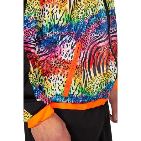 Trainingspak Dierenprint Regenboog Kort Man