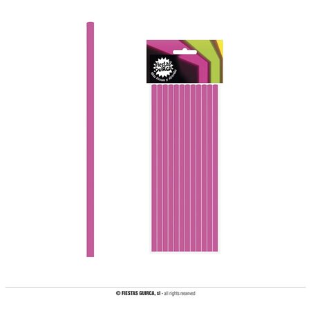 Neon Fuchsia Rietjes (12st)