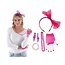 80's Set 5-Delig Neon Roze