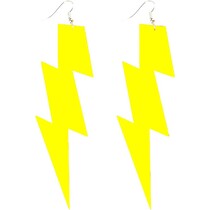 Eightees Oorbellen Flash neon geel