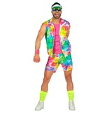 Aerobic Party Outfit Tie Dye Neon Heren
