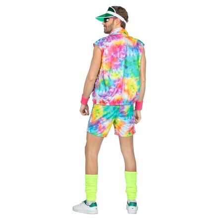 Aerobic Party Outfit Tie Dye Neon Heren