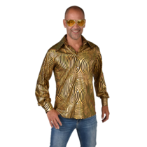 Disco Blouse Holografisch Goud/Zwart