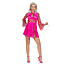 Disco Jurk Pink Glitter Dames